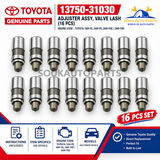 13750-31030 x 16 Genuine Toyota ADJUSTER ASSY, VALVE LASH For 1AR-FE 2AR-FE/FXE/FSE