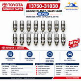 13750-31030 x 16 Genuine Toyota ADJUSTER ASSY, VALVE LASH For 1AR-FE 2AR-FE/FXE/FSE