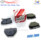 04466-20090 GENUINE TOYOTA PAD KIT, DISC BRAKE, REAR 0446620090 OEM
