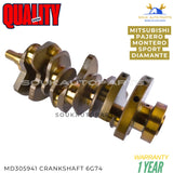 MD305941 Crankshaft 6G74 For Mitsubishi Pajero Montero Challenger Diamante