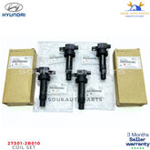 27301-2B010 Genuine IGNITION COIL 4 PCS Hyundai Accent Kia Rio Soul 1.6L 10-18