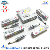 DILKAR6A11 IRIDIUM SPARK PLUGS 4PCS 9029 For Nissan Altima Rogue Sentra