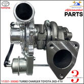 17201-30080 TURBO CHARGER TOYOTA 2KD-FTV (WATER TYPE) For HIACE 2.5 LTR DIESEL