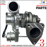 17201-30080 TURBO CHARGER TOYOTA 2KD-FTV (WATER TYPE) For HIACE 2.5 LTR DIESEL