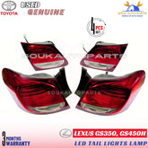 JDM Lexus GS350 GS450h 2006-2011 OEM LED TAIL LIGHTS LAMP Complete 4PC SET USED