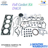 20910-27A00 FULL GASKET KIT D4EA For Hyundai SANTAFE TUCSON ELANTRA 2.0Ltr