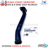 25460-25002 Genuine Hyundai Kia PIPE & O-RING ASSY-W/INLET 2546025002 OEM AZERA