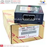 28521-17190 TIMER, PREHEATING Genuine Toyota 1HZ 1HDT Land Cruiser HDJ100 HZJ70-HZJ79
