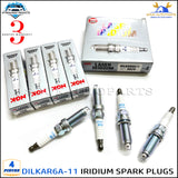 DILKAR6A11 IRIDIUM SPARK PLUGS 4PCS 9029 For Nissan Altima Rogue Sentra