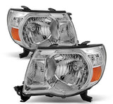 HALOGEN HEADLIGHT HEADLAMP HOUSING CHROME LH & RH For Toyota Tacoma 2005-2011