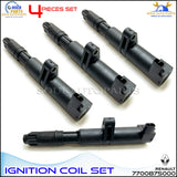 7700875000 IGNITION COIL SET OF 4 PCS For Renault Megane Laguna Kangoo Aprio