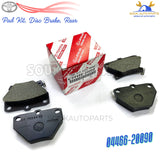 04466-20090 GENUINE TOYOTA PAD KIT, DISC BRAKE, REAR 0446620090 OEM