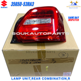 35650-53RA3 Genuine Suzuki LAMP UNIT, REAR COMBINATION, RH 3565053RA3 OEM SWIFT