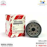 90915-YZZD4 Genuine Toyota OIL FILTER x 1 PC For Hilux Landcruiser & Prado V6 V8