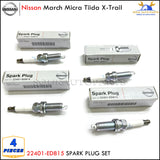 22401-ED815 Iridium SPARK PLUG SET 4Pcs For Nissan March Micra Tiida X-Trail