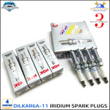 DILKAR6A11 IRIDIUM SPARK PLUGS 4PCS 9029 For Nissan Altima Rogue Sentra