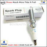 22401-ED815 Iridium SPARK PLUG SET 4Pcs For Nissan March Micra Tiida X-Trail