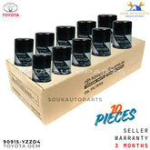 90915-YZZD4 Genuine Toyota OIL FILTER x10 PC For Hilux Landcruiser & Prado V6 V8