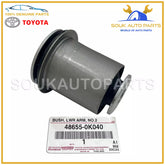 48654-0K040 Genuine Toyota BUSH, FRONT LOWER ARM, NO.1, RH/LH OEM