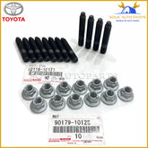 90116-10171 - 90179-10128 Genuine Toyota EXHAUST MANIFOLD NUT BOLT(STUD) SET
