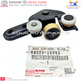 68029-26080 Genuine Toyota BASE SUB-ASSY, SLIDE DOOR LOWER ROLLER 6802926080 OEM