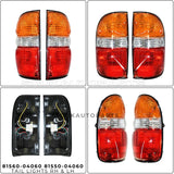 81560-04060 & 81550-04060 TAIL LIGHTS LAMPS W/BULBS For Toyota TACOMA 2001-2004