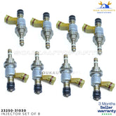 Genuine Lexus IS350 GS350 GS450h Fuel Injectors Set of 8 23250-31030 OEM USED