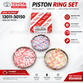13011-30150 Genuine Toyota Piston Ring Set 1KD-FTV STD Hilux Land Cruiser 3.0L