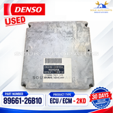 89661-26B10 Genuine Toyota Hiace Regius Ace KDH200 2.5L Diesel ECU ECM Engine Computer USED