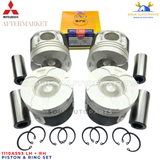1110A593 STD Piston & Ring Set 4D56U Mitsubishi L200 Triton 2.5 DI-D 16V 91.1mm