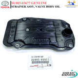 SU003-03677 Genuine Toyota STRAINER ASSY, VALVE BODY OIL SU00303677 OEM