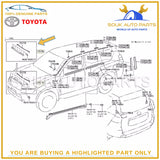 75770-60010 Genuine Toyota MOULDING ASSY, HOOD, FRONT 7577060010 OEM