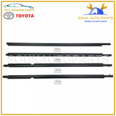 Genuine Toyota FRONT & REAR DOOR BELT MOULDING WEATHERSTRIP SET Corolla 09-12