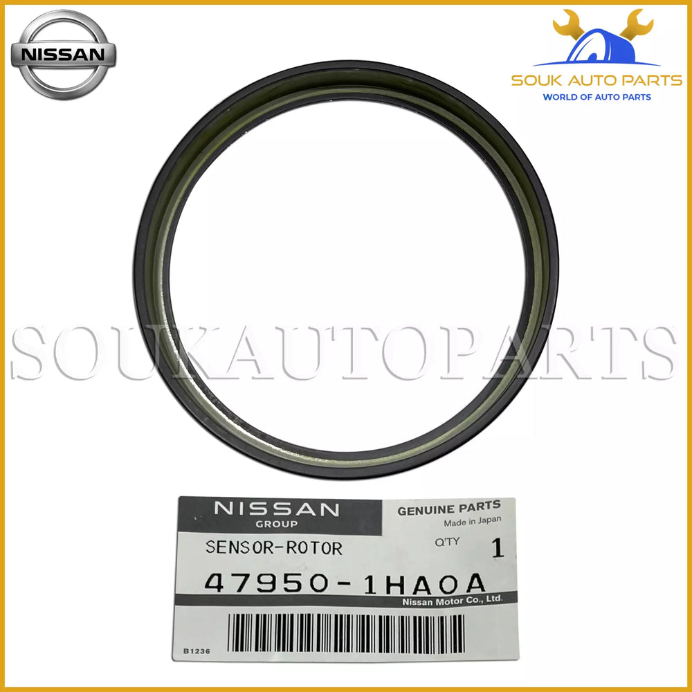 47950-1HA0A Genuine Nissan SENSOR-ROTOR, ANTISKID REAR 479501HA0A