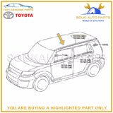 75555-12161/60 Genuine Toyota MOULDING, ROOF DRIP SIDE FINISH, CENTER RH OEM