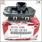 87138-26160 Genuine Toyota RESISTOR, BLOWER 8713826160 OEM ZELAS HIACE RAV4