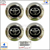 4260B-60370 Genuine Toyota ORNAMENT ASSY, WHEEL HUB SET OF 4 Pcs 4260B60370 OEM