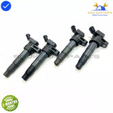 27300-3F100 Genuine IGNITION COIL SET OF 4 Pcs Hyundai Genesis SANTA Kia UF611