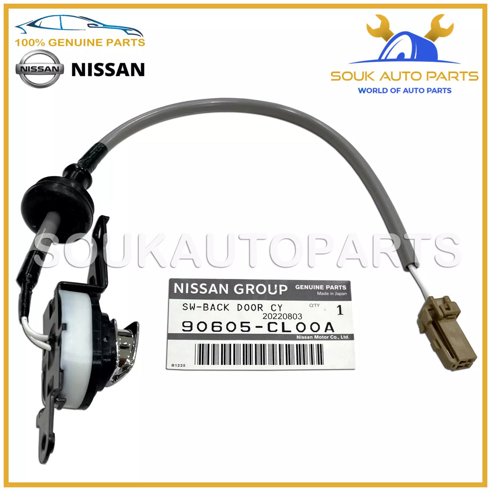 90605-CL00A Genuine Nissan SWITCH-BACK DOOR CYLINDER 90605CL00A OEM