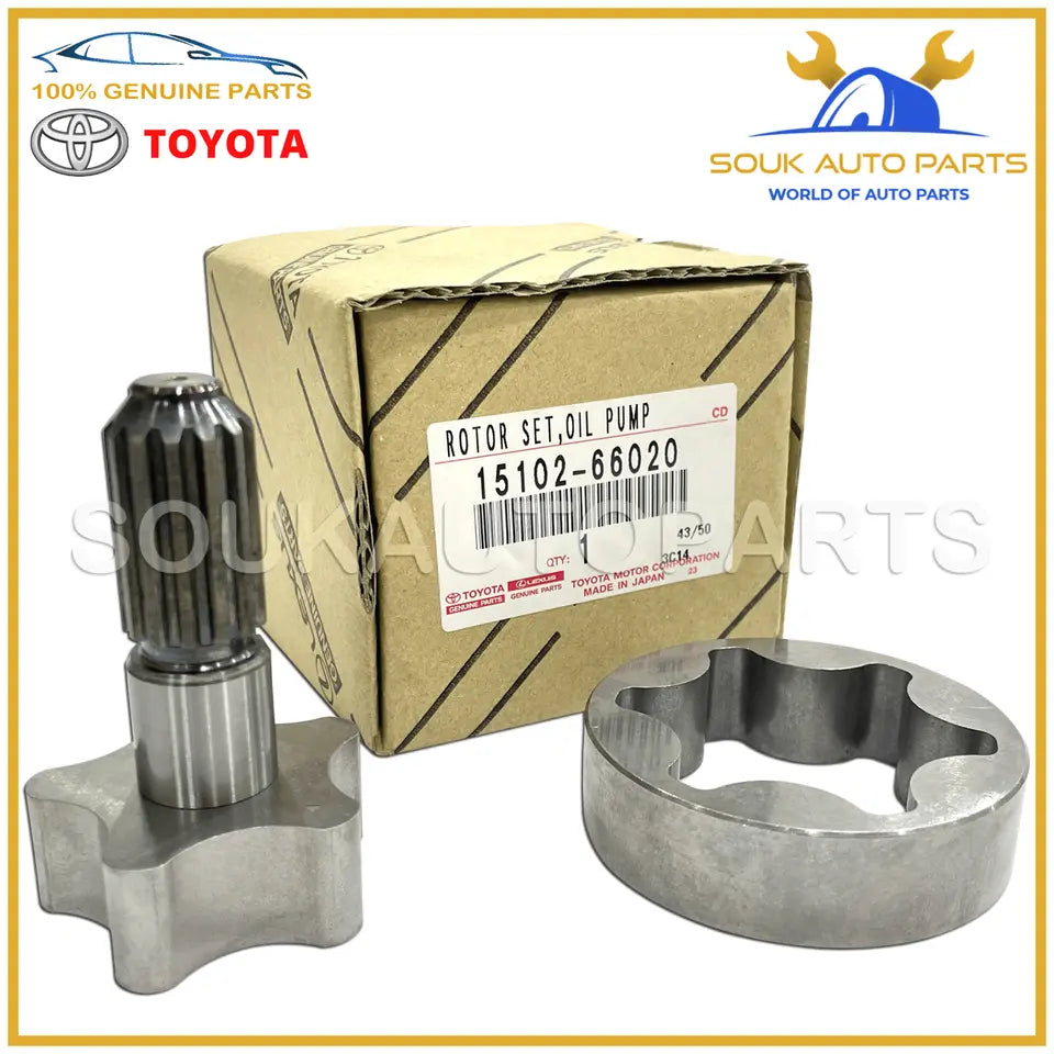 15102-66020 Genuine Toyota ROTOR SET, OIL PUMP 1510266020 OEM