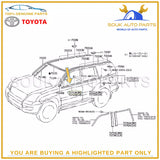75711-60080 Genuine Toyota MOULDING, FRONT DOOR BELT, RH 7571160080 OEM