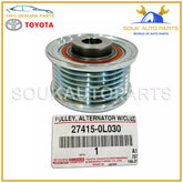 27415-0L030 Genuine Toyota PULLEY, ALTERNATOR W/CLUTCH OEM HILUX INNOVA 1GD 2GD