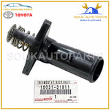 16031-31011 Genuine Toyota WATER INLET SUB-ASSY, w/THERMOSTAT 1603131011 OEM