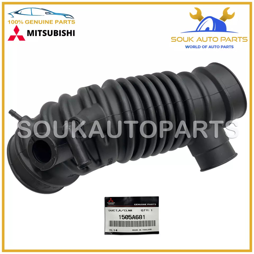 1505A681 Genuine Mitsubishi DUCT, AIR CLEANER TO THROTTLE BODY