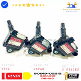 90919-02212 IGNITION COIL 5VZ SET OF 3 For Toyota TACOMA TUNDRA T100 3.4Ltr V6