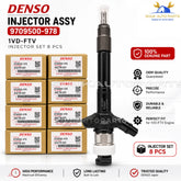 8 x Denso OEM Fuel Injector 23670-51031 095000-9780 Toyota Land Cruiser V8 1VD