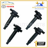 90919-02240 IGNITION COIL SET (4Pcs) DENSO Fits Toyota Camry RAV4 Highlander 1AZ 2AZ