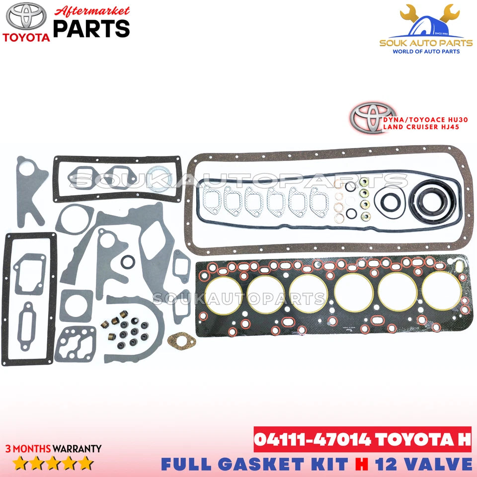 04111-47014 FULL GASKET KIT TOYOTA H FOR DYNA TOYOACE HU30 LAND CRUISER HJ45 3.6