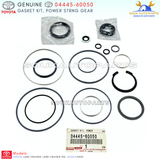 04445-60050 Genuine Toyota GASKET KIT, POWER STRNG GEAR (FOR RECIRCULATING BALL)