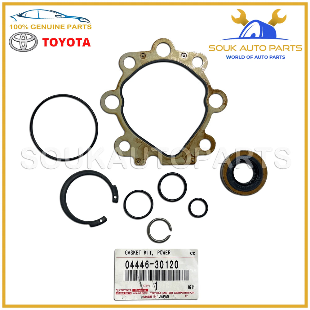 04446-30120 Genuine Toyota GASKET KIT, POWER STEERING PUMP 0444630120 OEM